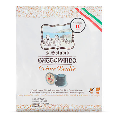 Ingrosso 80 capsule Gattopardo Creme Brulee compatibili Nespresso